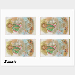 St. Joseph aus einer "Pilgerkarte" (B 01) Rechteckiger Aufkleber