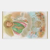 St. Joseph aus einer "Pilgerkarte" (B 01) Rechteckiger Aufkleber (Vorderseite)