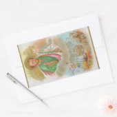 St. Joseph aus einer "Pilgerkarte" (B 01) Rechteckiger Aufkleber (Umschlag)