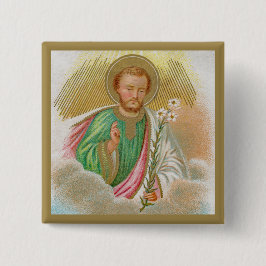 St. Joseph aus einer "Pilgerkarte" (Detail; B 01) Button