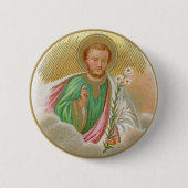 St. Joseph aus einer "Pilgerkarte" (Detail; B 01) Button (Vorderseite)