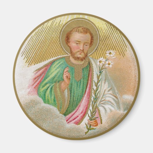 St. Joseph aus einer "Pilgerkarte" (Detail; B 01) Magnet (Vorne)