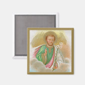 St. Joseph aus einer "Pilgerkarte" (Detail; B 01) Magnet (Vorderseite/Rückseite)