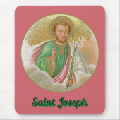 St. Joseph aus einer "Pilgerkarte" (Detail; B 01) Mousepad (Vorne)