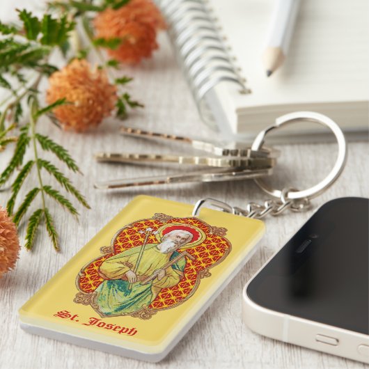 St. Joseph aus einer Trade Card (TC 01) Schlüsselanhänger (Vorderseite rechts)