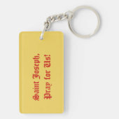 St. Joseph aus einer Trade Card (TC 01) Schlüsselanhänger (Rückseite)