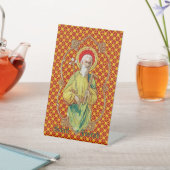 St. Joseph aus einer Trade Card (TC 01) Sockelschild (In SItu)