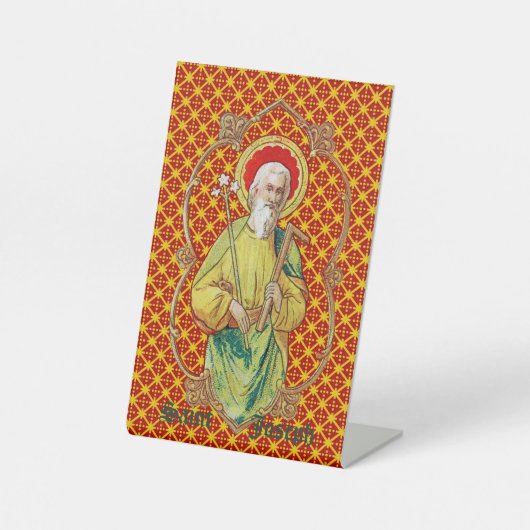 St. Joseph aus einer Trade Card (TC 01) Sockelschild (Vorderseite)