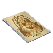 St. Joseph Baby Jesus Lily Notizblock (Rechte Seite)