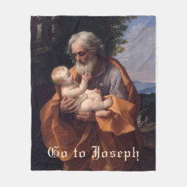 St. Joseph Baby Jesus Religiöses katholisches Gebe Fleecedecke
