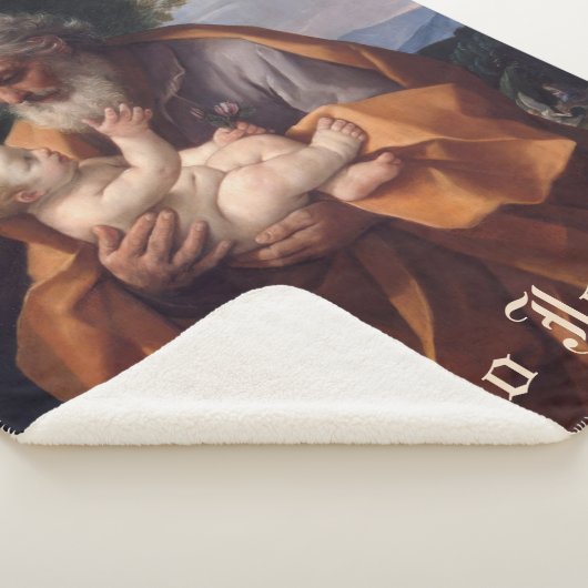 St. Joseph Baby Jesus Religiöses katholisches Gebe Sherpadecke (3/4)