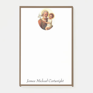 St. Joseph Baby Jesus Traditionell katholisch Post-it Klebezettel