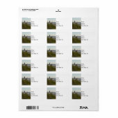 St Joseph Behind Sea Oats Adressenaufkleber Adressaufkleber (Vorne)