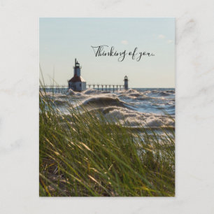St Joseph Behind Sea Oats denken Sie an Sie Postca Postkarte