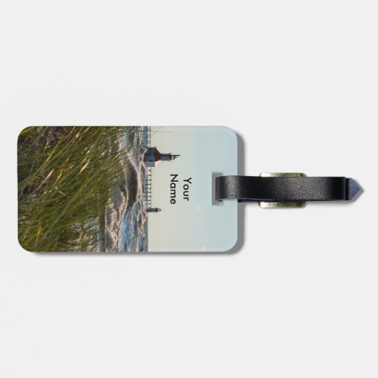 St Joseph Behind Sea Oats Gepäckanhänger (Rückseite horizontal)