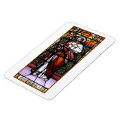 St. Joseph beten für uns - Buntglasfenster Magnet (Linke Seite)