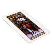 St. Joseph beten für uns - Buntglasfenster Magnet (Rechte Seite)