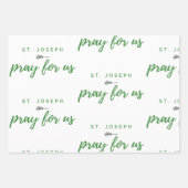 St. Joseph betet für uns Geschenkpapier Set (Vorderseite 3)