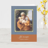 St. Joseph betet für uns Karte (Gelbe Blume)
