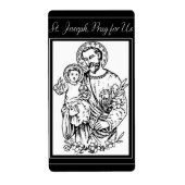 St. Joseph betet für uns Schwarz, Weiß, Katholik (Vorne)