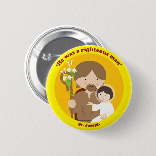 St Joseph Button (Vorne & Hinten)