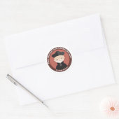 St. Joseph Calasanz Runder Aufkleber (Umschlag)