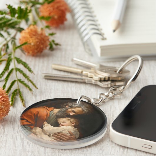 St. Joseph & Child Jesus Schlüsselanhänger (Vorderseite rechts)