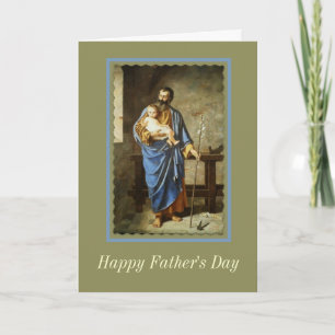 St. Joseph & Child Jesus Vatertag Karte
