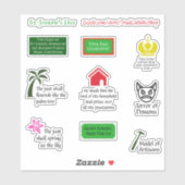 St. Joseph Day Illustriert 9-teilige Handel kathol Aufkleber (Blatt)