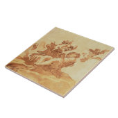 St Joseph, der das Christus-Kind verehrt (Stift, Fliese (Seite)