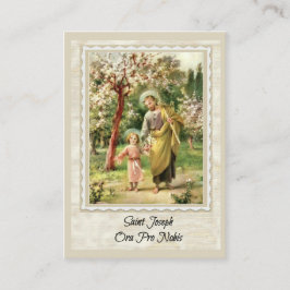 St Joseph, der mit heiliger Karte Jesuss Memorare