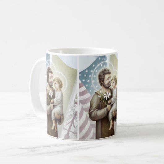 St Joseph der Schutz Kaffeetasse (Vorderseite Links)