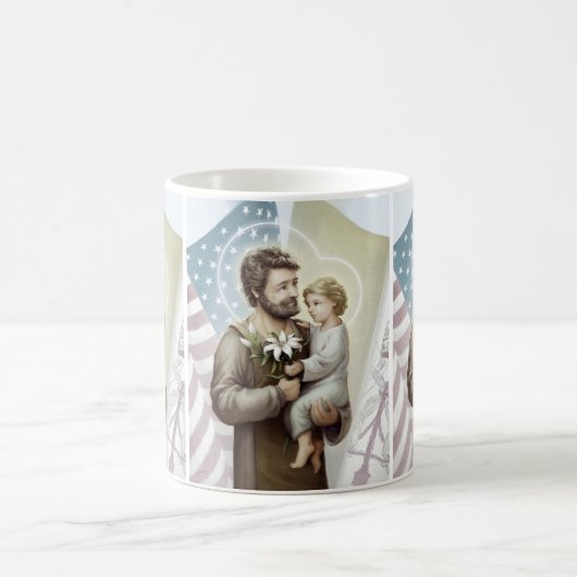 St Joseph der Schutz Kaffeetasse (Mittel)