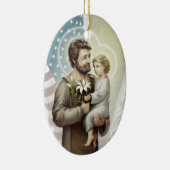 St Joseph der Schutz Keramik Ornament (Rechts)