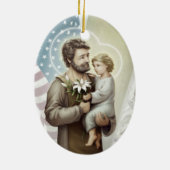 St Joseph der Schutz Keramik Ornament (Hinten)