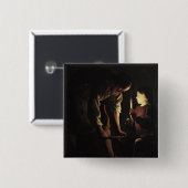 St Joseph, der Tischler, c.1640 Button (Vorne & Hinten)