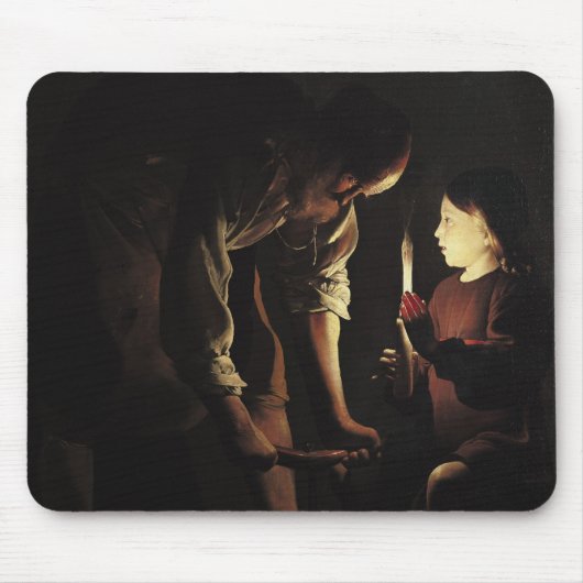 St Joseph, der Tischler, c.1640 Mousepad (Vorne)