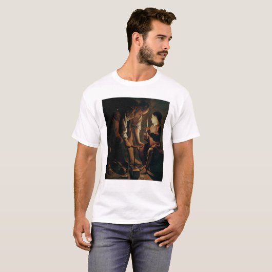 St Joseph, der Tischler T-Shirt (Vorne ganz)
