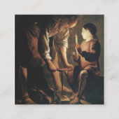 St. Joseph Der Zimmermann Quadratische Visitenkarte (Vorderseite)