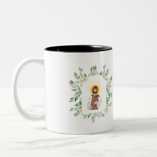 St. Joseph, die Carpenter-Tasse Zweifarbige Tasse (Links)