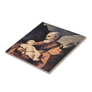St Joseph durch Guido Reni Fliese