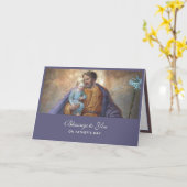 St. Joseph Fathers Day Jesus Religious Card Karte (Gelbe Blume)