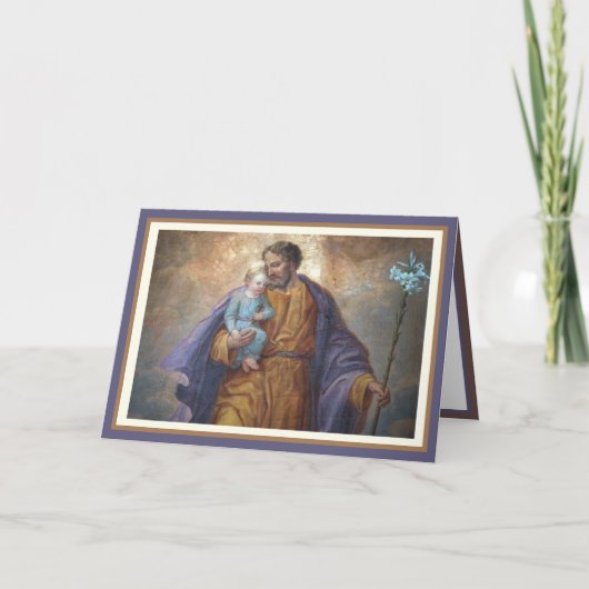 St. Joseph Fathers Day Jesus Religious Card Karte (Vorderseite)