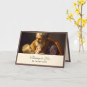 St. Joseph Fathers Day Jesus Religious Card Karte (Gelbe Blume)
