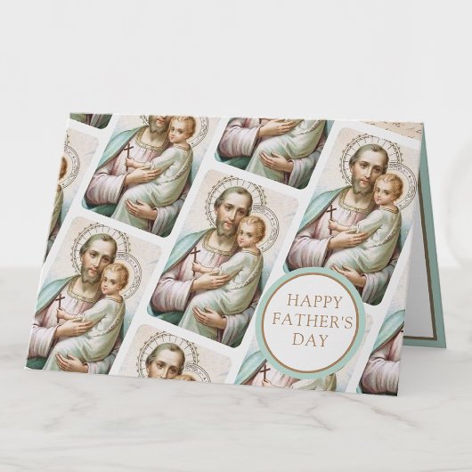 St. Joseph Fathers Day Katholic Religious Card Karte