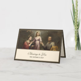 St. Joseph Fathers Day Katholic Religious Card Karte