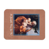 St. Joseph-Feiertag mit Jesuskind Magnet (Horizontal)