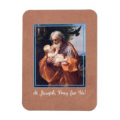 St. Joseph-Feiertag mit Jesuskind Magnet (Vertikal)