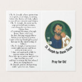 St. Joseph for these Times Prayer Card (Außenseite Aufgefaltet)