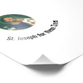 St. Joseph für diese Zeiten Fotodruck (Ecke)